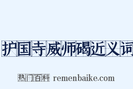 护国寺威师碣近义词是什么意思的图片